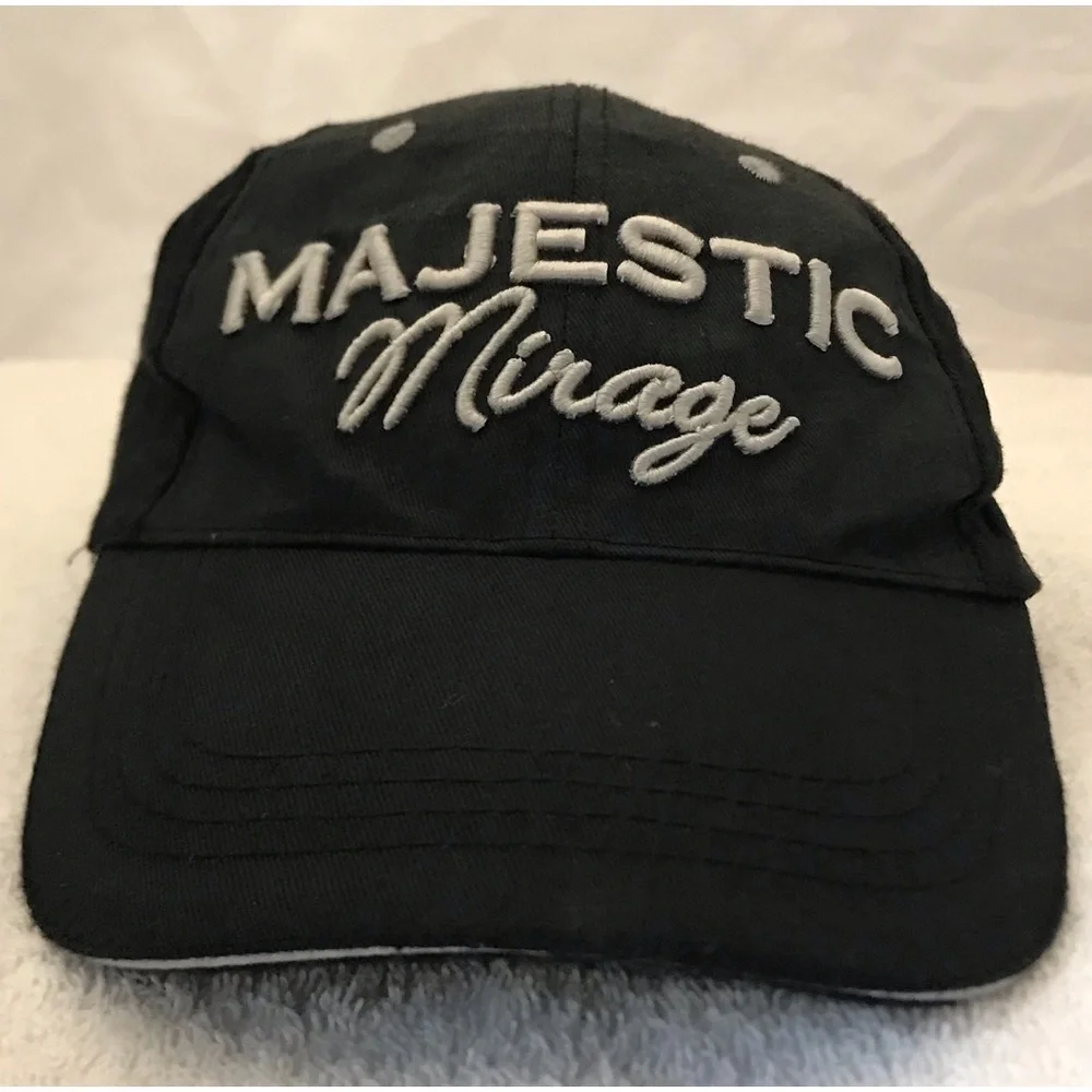 Majestic Mirage Punta Cana Adjustable Black Travel Beach Baseball Cap